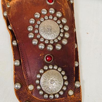 LOT 32: Set of Two (2) Leather Toy Gun Holsters