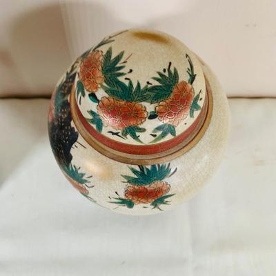 LOT 39: Asian Inspired Decor Including Ginger Jars by Toyo and Satsuma Japan, a “Chokin” Metal-Engraved Vase from Japan and More