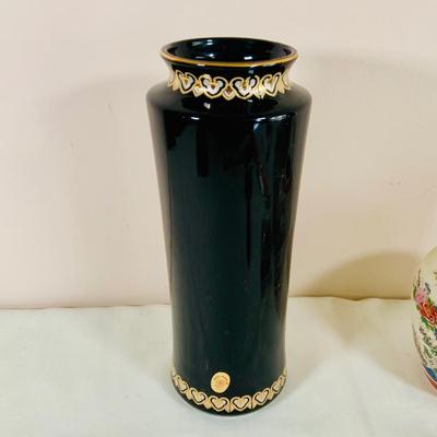 LOT 39: Asian Inspired Decor Including Ginger Jars by Toyo and Satsuma Japan, a “Chokin” Metal-Engraved Vase from Japan and More