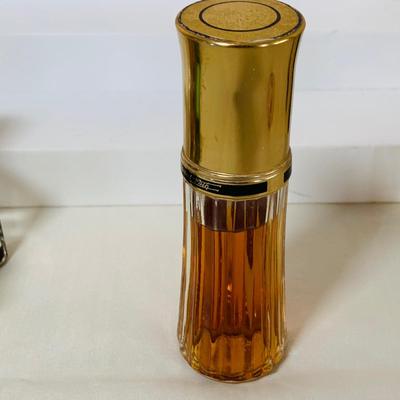 LOT 42: Collection of Glass Perfume Bottles -Arpege Eau De Lanvin, Jacques Fath, Balmain and More