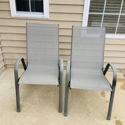 LOT 46: Outdoor Glass Top Table and Four Chairs
