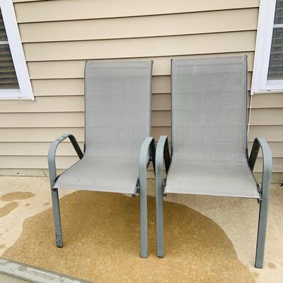 LOT 46: Outdoor Glass Top Table and Four Chairs