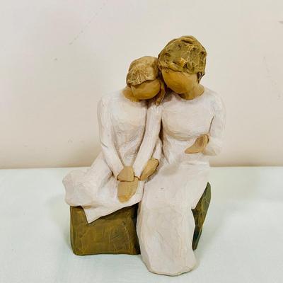 LOT 48: Grandmother’s Collection with Willow Tree Grandmother Figurine, A Grandmother Hang Heart, Schmid Music Box , Wall Art, Flower...