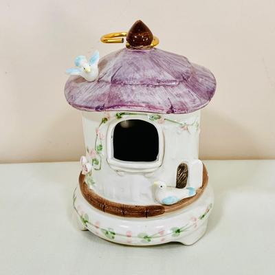 LOT 48: Grandmother’s Collection with Willow Tree Grandmother Figurine, A Grandmother Hang Heart, Schmid Music Box , Wall Art, Flower...