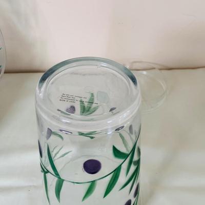 LOT50: Summertime Entertain Set with Sonoma Cup and Tray, Plastic Glass, Dishes and Pitcher and Serving Tray