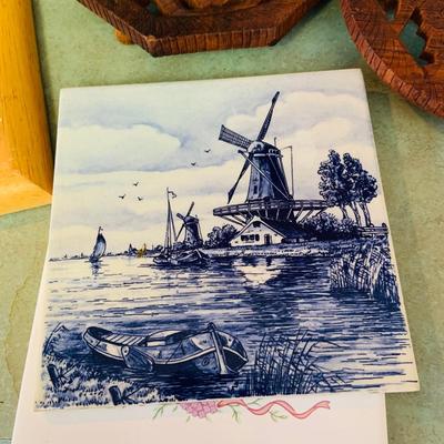LOT 51: Kitchen Collection Includes Recipe Boxes, Cookbooks Utensils Trivets and More