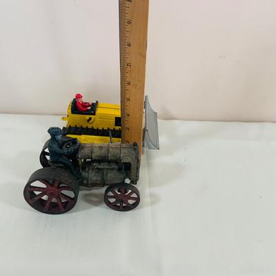 LOT 53: Vintage Metal Toy Tractors by Hubley and Fordson