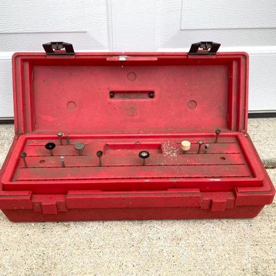 LOT 58: Sears Craftsman Bench Grinder Model 257 190470, Craftsman Rotary Tool Model 572.610950 with Cases / Accessories and Vintage Hand...