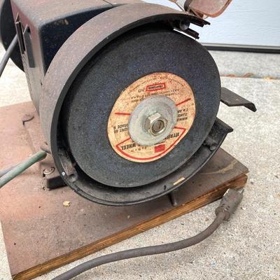 LOT 58: Sears Craftsman Bench Grinder Model 257 190470, Craftsman Rotary Tool Model 572.610950 with Cases / Accessories and Vintage Hand...