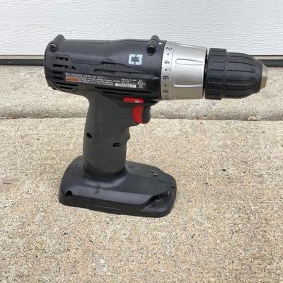 LOT 59: Sears Craftsman Metal Toolbox with Contents and Craftsman Cordless Drill / Driver Model 315.116890 with Charger and Battery