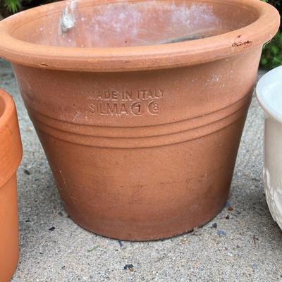 LOT 63: Outdoor Lawn and Garden Collection - Pair of Legacy Lighting Outdoor Fixtures, Planters / Plant Stand, Bird Houses, Cooler,...