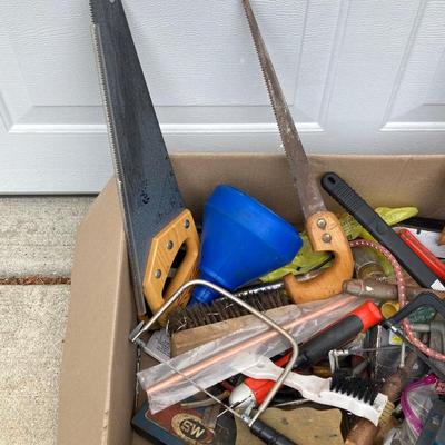 LOT 65: Garage Finds - Assorted Tools, Hardware, Sandpaper and Much More