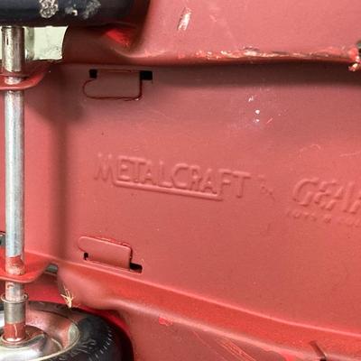 LOT 68: Shell Oil Metal Truck with Miniature Oil Drums and D.P.W. Oil Delivery Truck (Metalcraft Gearbox)