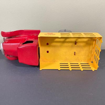 LOT 68: Shell Oil Metal Truck with Miniature Oil Drums and D.P.W. Oil Delivery Truck (Metalcraft Gearbox)