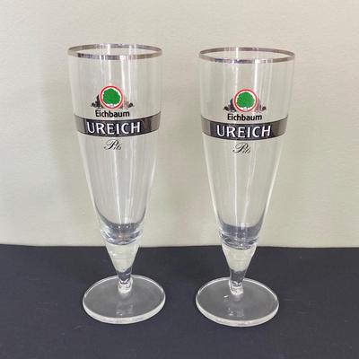 LOT 72: Vintage Jacob Ruppert Beer-Ale Metal Tray, Eichbaum Ureich Glasses, Crown Royal Flask and More