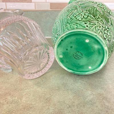 LOT 73: Collection of Serving Ware - Wedgwood & Barlaston of Etruria (Made in England) Pitcher, Bunny Egg Holder, Decorative Bowls...