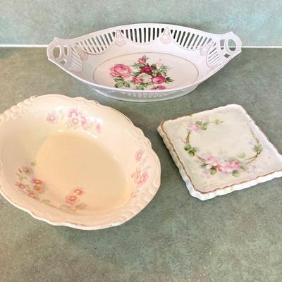 LOT 73: Collection of Serving Ware - Wedgwood & Barlaston of Etruria (Made in England) Pitcher, Bunny Egg Holder, Decorative Bowls...