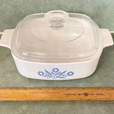 LOT 74: Vintage Kitchen Appliances and More - General Electric Mixer, Easy Twist by Foley Jar Opener, Toaster, Corning Ware Blue Corn...