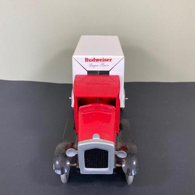 LOT 76: Budweiser Collection of Metal and Diecast Toy Trucks / Cars (Days Gone) and More