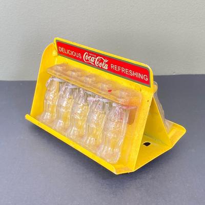LOT 78: 1930's Coca-Cola Metal Toy Truck in Original Box (Gearbox) with Extra Bottles