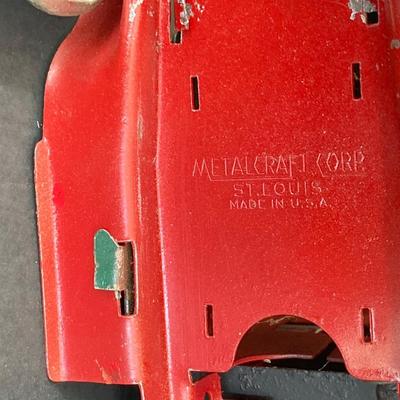 LOT 79: Pair of Metalcraft Corp. Toy Delivery Trucks - Kroger Food Express and Macy's Fancy & Dry Goods