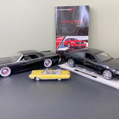 LOT 80: Diecast Toy Cars - Dodge Charger, 1963 Lincoln Continental and 1964 Chrysler Turbine