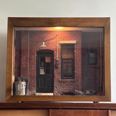 LOT 85: Vintage Michael Garman 1974 Lighted Diorama