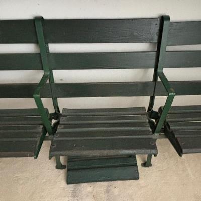 LOT 87: Vintage Stadium Triple Seat