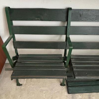LOT 87: Vintage Stadium Triple Seat
