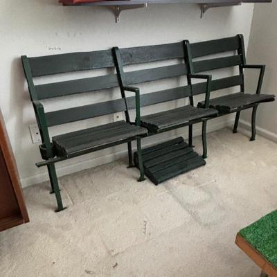 LOT 87: Vintage Stadium Triple Seat