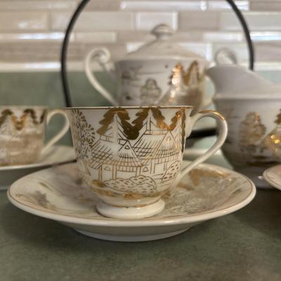 LOT 89: Time for Tea: Silverplate Teapot, Sugar & Creamer, Royal Vale, Meito China, Vintage Electric Teapot, Hand Painted Vase &...