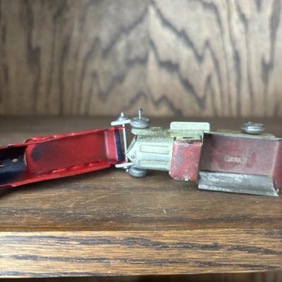 LOT 91: Vintage Tin Garage and Tootsie Toy Cars/Trucks