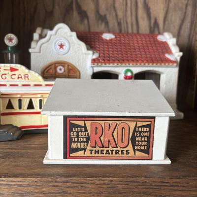 LOT 93: Roadside Diners & More: Lefton"s Great American Diner Series, A.C. Gilbert American Flyer "Frank & Beans",...