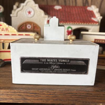 LOT 93: Roadside Diners & More: Lefton"s Great American Diner Series, A.C. Gilbert American Flyer "Frank & Beans",...