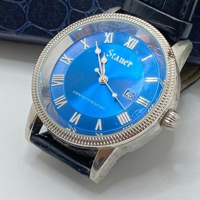 LOT 168: Pair of Men’s Stauer Watches with Boxes