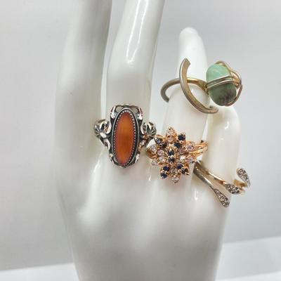 LOT 173: Collection of Rings - Sterling Included