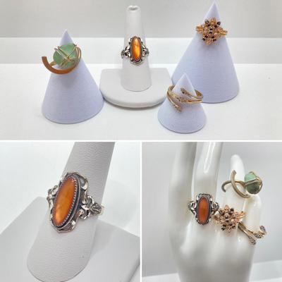 LOT 173: Collection of Rings - Sterling Included