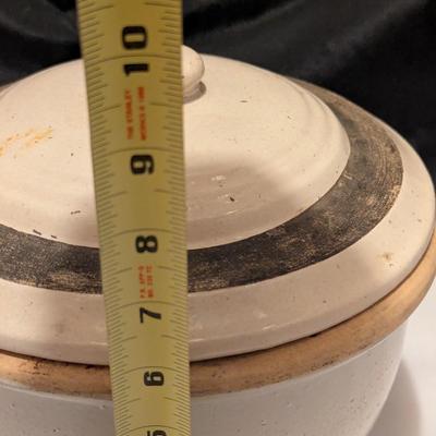 Turned Pottery Crock (B)