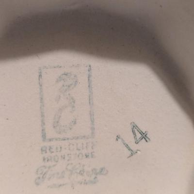 Red Cliff Ironstone Soup Tureen With Under Plate (B)