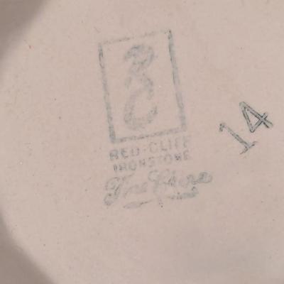 Red Cliff Ironstone Soup Tureen With Under Plate (B)