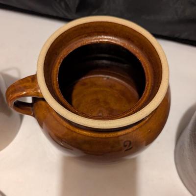 Antique Weir Ceramic Canning Crock Stoneware Crocks (B)