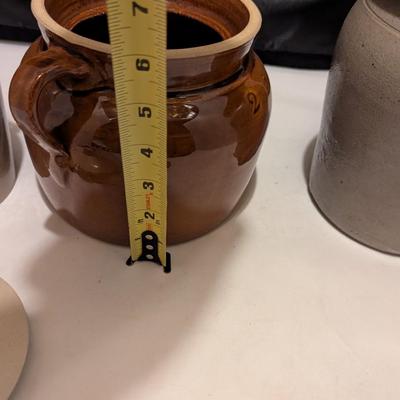 Antique Weir Ceramic Canning Crock Stoneware Crocks (B)