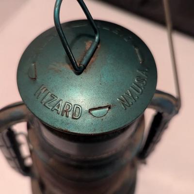 Dietz Little Wizard Red Globe Oil Lantern (B)