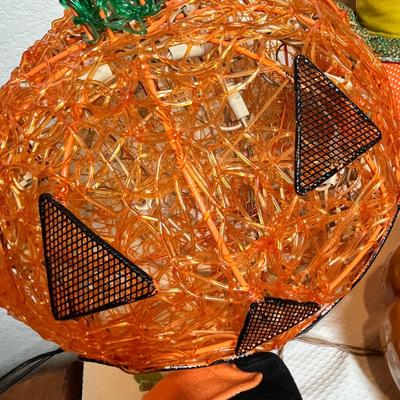 Lot 2 Pumkin Jack O'Lantern decor