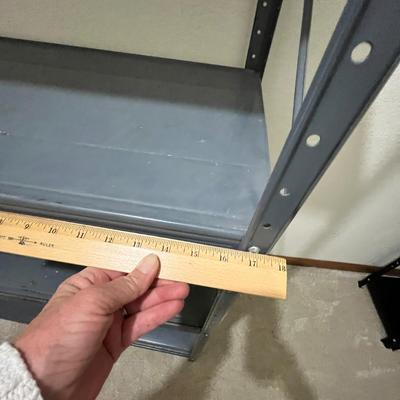 Lot 8 Six foot Steel Storage shelf