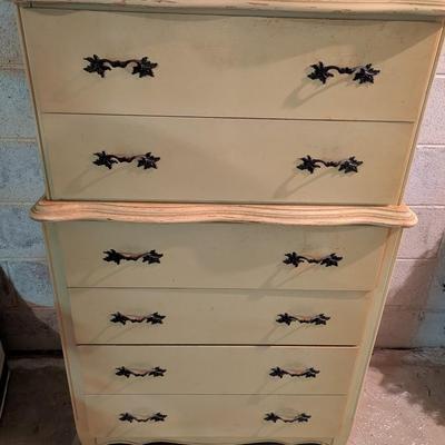 Antique Dresser Made By Lullabye Furniture Corp Circa 1940's (B)