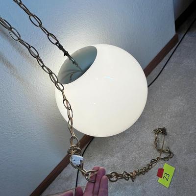 Lot 23 70s Swag lamp