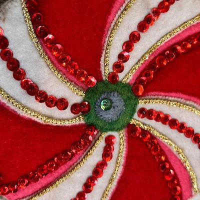 Lot 32 Home made Christmas Tree skirt & stockings