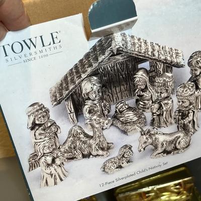 Lot 38 Tub of nativity sets