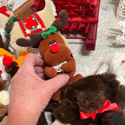 Lot 40 Tote of Christmas Decor